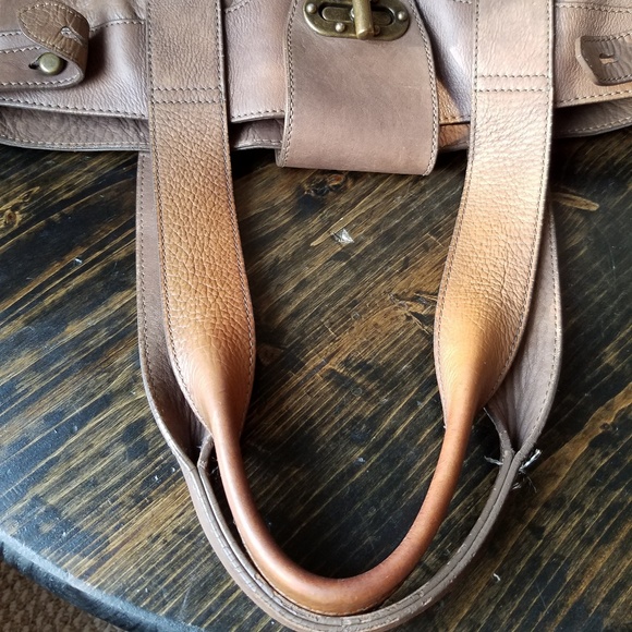 Tarnish Norstrom Distressed Brown Satchel Purse - Picture 8 of 8